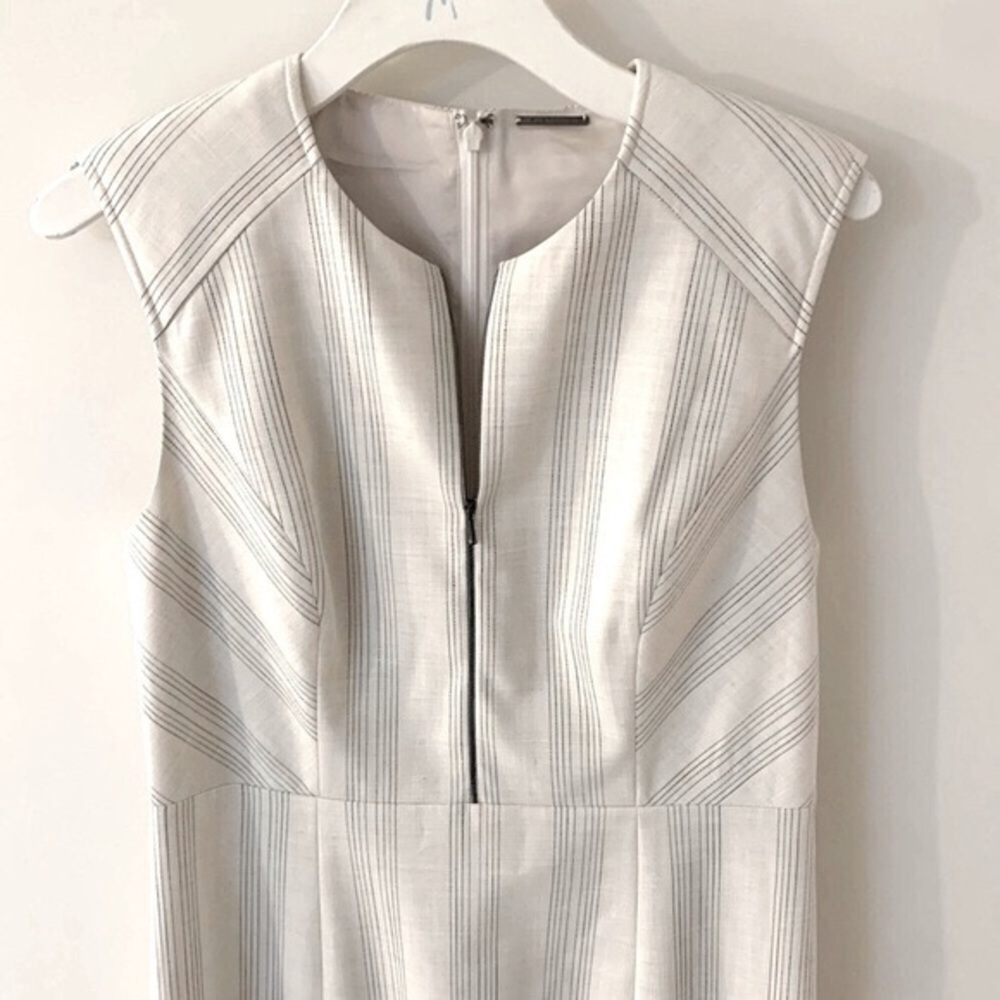 Elie Tahari Galiena size 10 Striped Zip-Front Dress - Picture 7 of 16